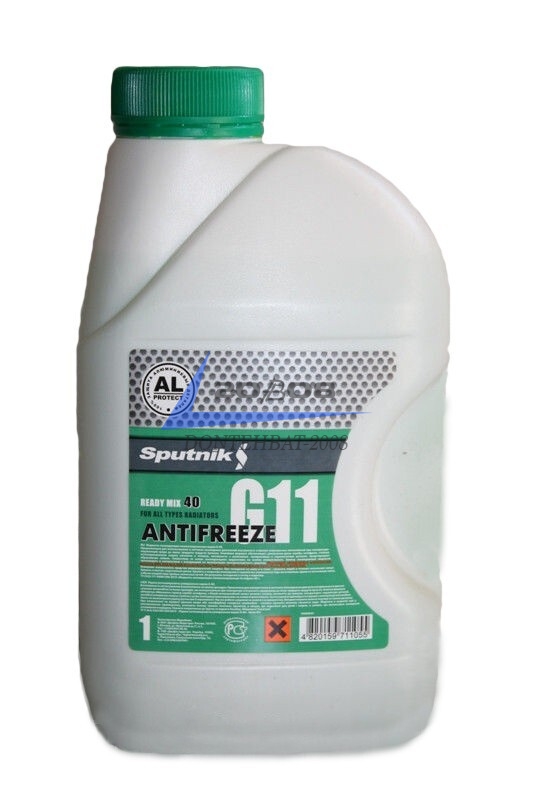 Антифриз Зеленый "Sputnik" -40  G11 (канистра 1кг.)